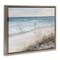 Stupell Industries Traditional Beach Coast Line Framed Floater Canvas Wall Art